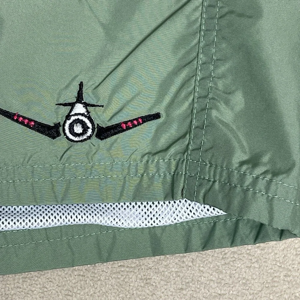 Cockpit USA Board Shorts Mens 33 Air/Sea Rescue Division Sage Green EUC